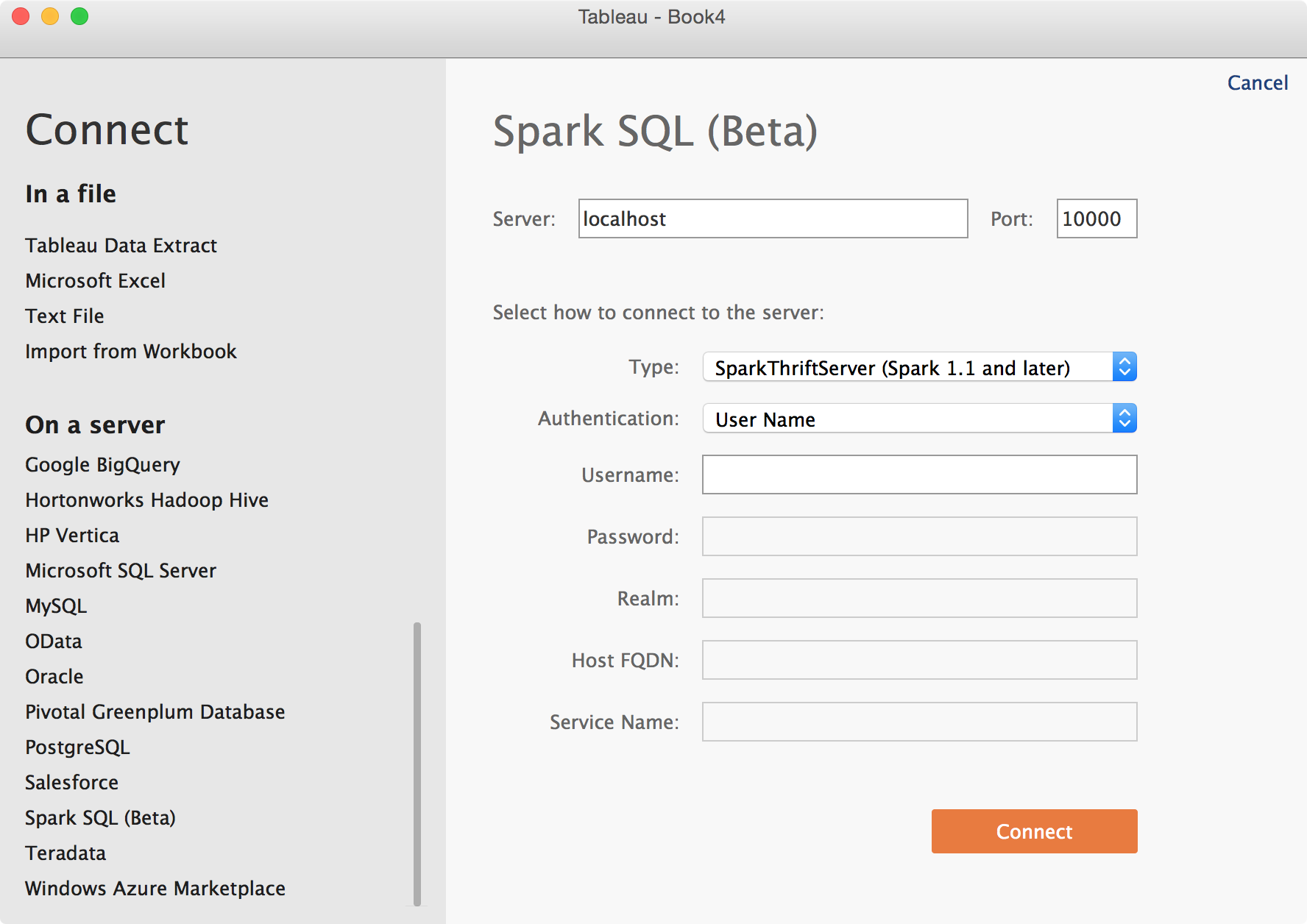 Tableau and Spark SQL